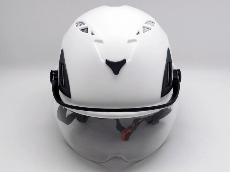 Customized Multicolored ABS Shell Petrochemical Refinery Worker PPE Safety Helmet AU-M02 With Visor with CE approved