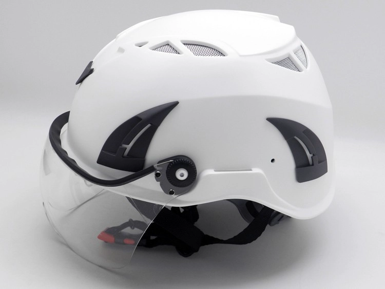 Customized Multicolored ABS Shell Petrochemical Refinery Worker PPE Safety Helmet AU-M02 With Visor with CE approved