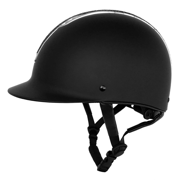 Casque d'équitation de sécurité durable, casque de cavalier avec visière