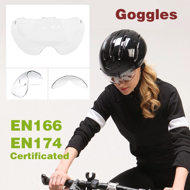 Fashion design with EN166,EN174 certification goggle For skating Helmet