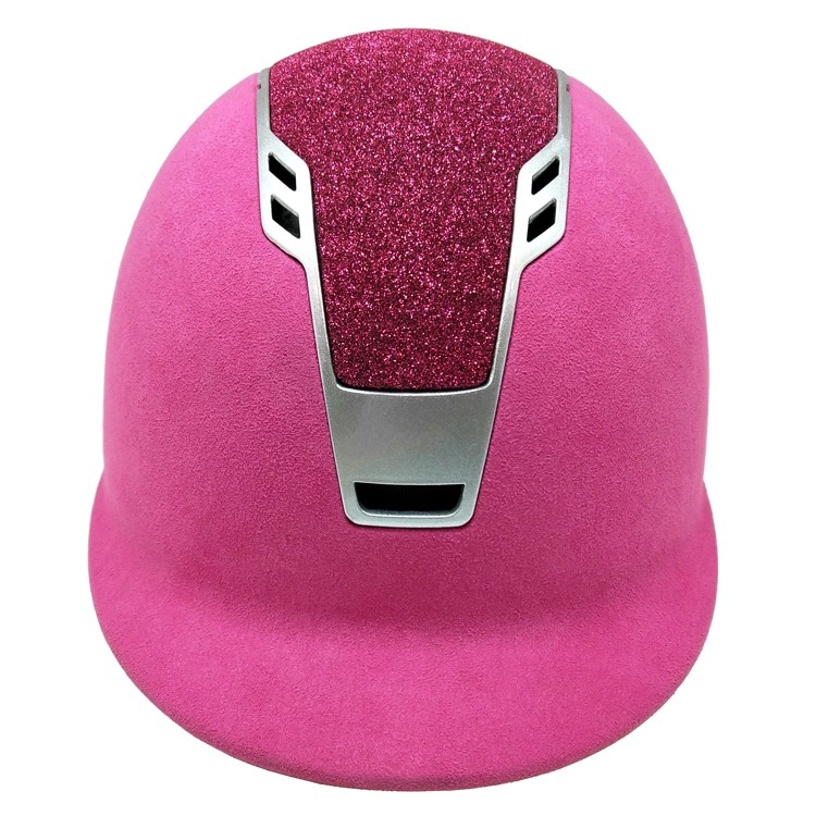 Mikrofiber pembe ata binme kask, kadife sürme at kaskları