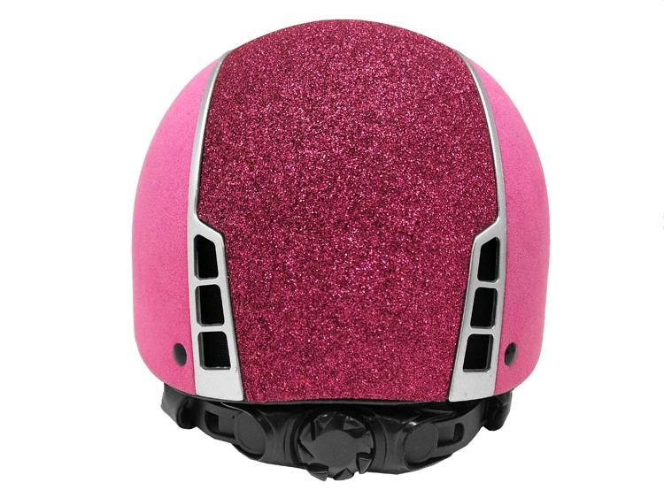 Mikrofiber pembe ata binme kask, kadife sürme at kaskları