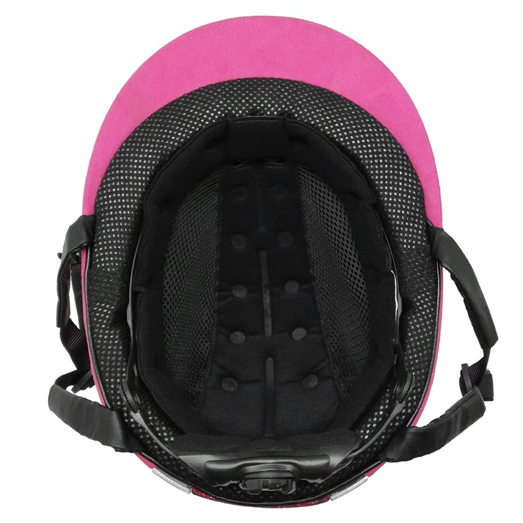 Mikrofiber pembe ata binme kask, kadife sürme at kaskları