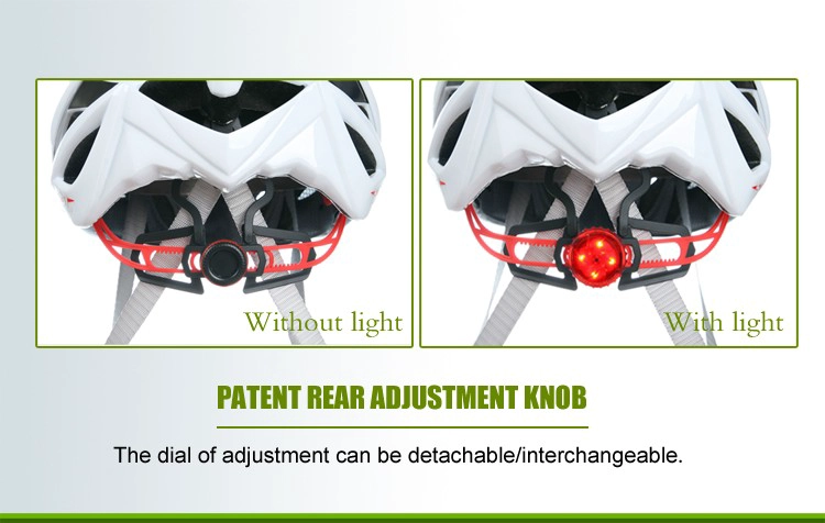 Quality led helmet lights, road racing bike helmet with light B702