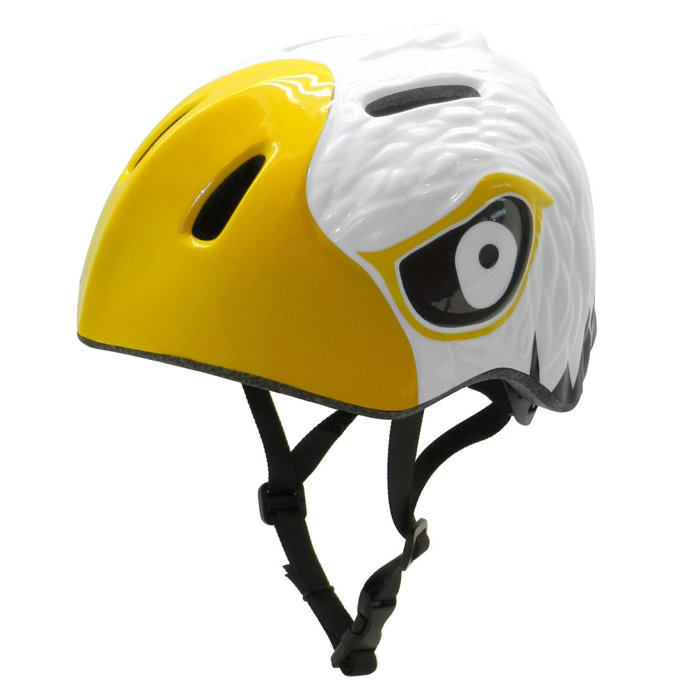 ajustable 3D Animal lindo niños bicicleta casco con luz LED