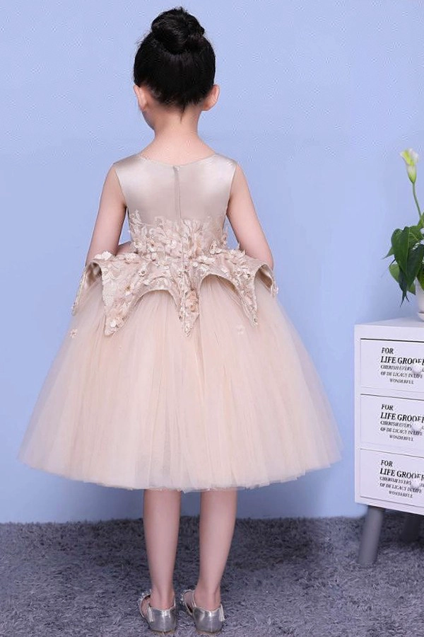 Bonito Boutique princesa crianças roupas flor menina verão vestido de festa