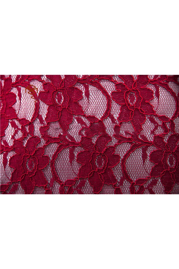 Alta qualidade manga longa macia do laço vermelho noite vestido de jantar