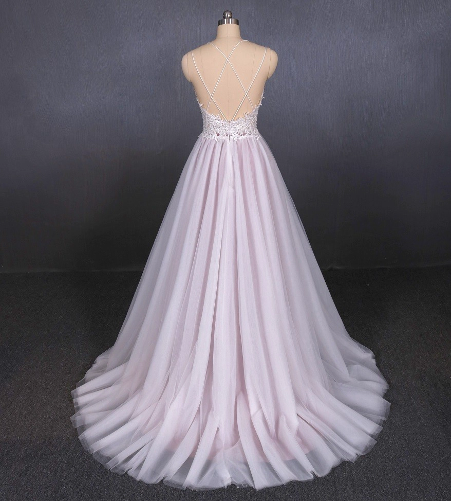 New design formal dress beaded wedding dress manufacturer A Line 2 in 1 Bridal Gowns