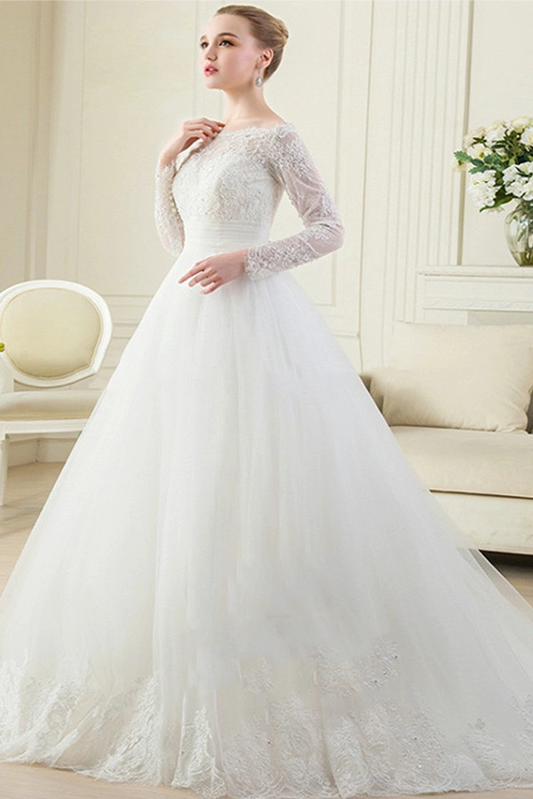 خدمة صانعي القطع الأصلية مسلم كم طويل الصورة الحقيقية شير ألف خط فستان الزفاف vestidos دي نوفيا