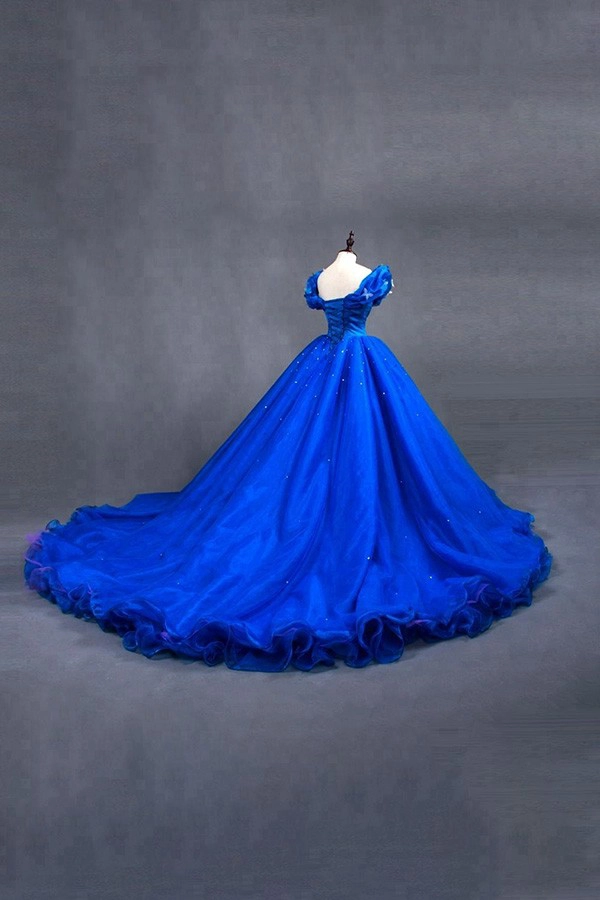 Impresionante servicio OEM más tamaño Royal Blue Prom Dresses