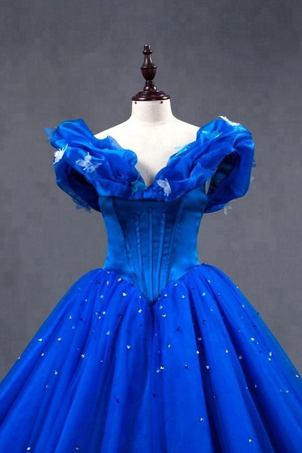 Impresionante servicio OEM más tamaño Royal Blue Prom Dresses