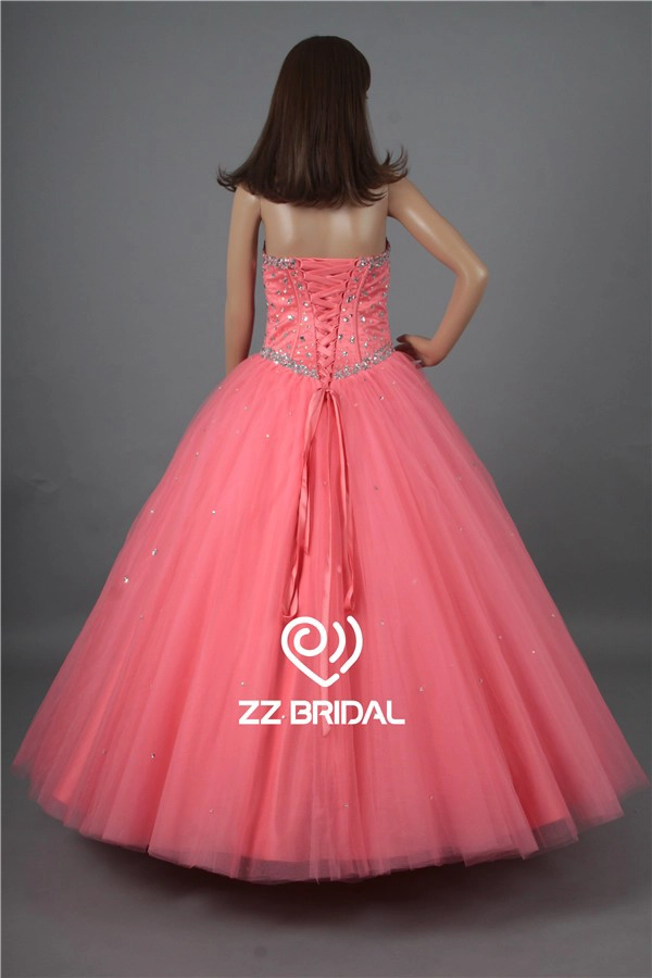 Najwyższej jakości koralikami dekolt ukochaną quinceanera suknia balowa suknia dostawca