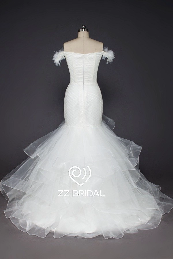 ZZ Bridal hors-bretelles robe de mariée sirène volante