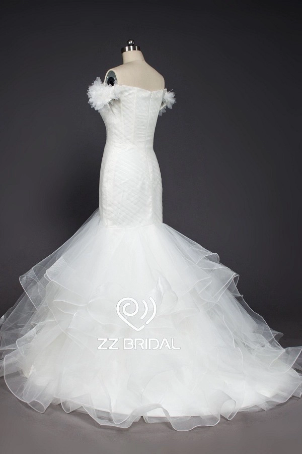 ZZ Bridal hors-bretelles robe de mariée sirène volante