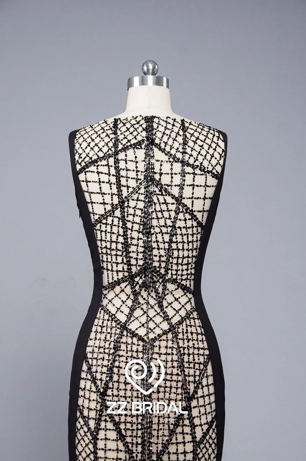 ZZ Bruidsmode sexy back uitgeholde-out off-shoulder avondjurk lange