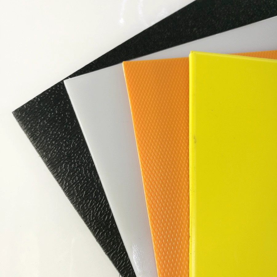 Plaque en plastique HDPE de polyéthylène à haute densité colorée mince de 1mm 2mm 3mm