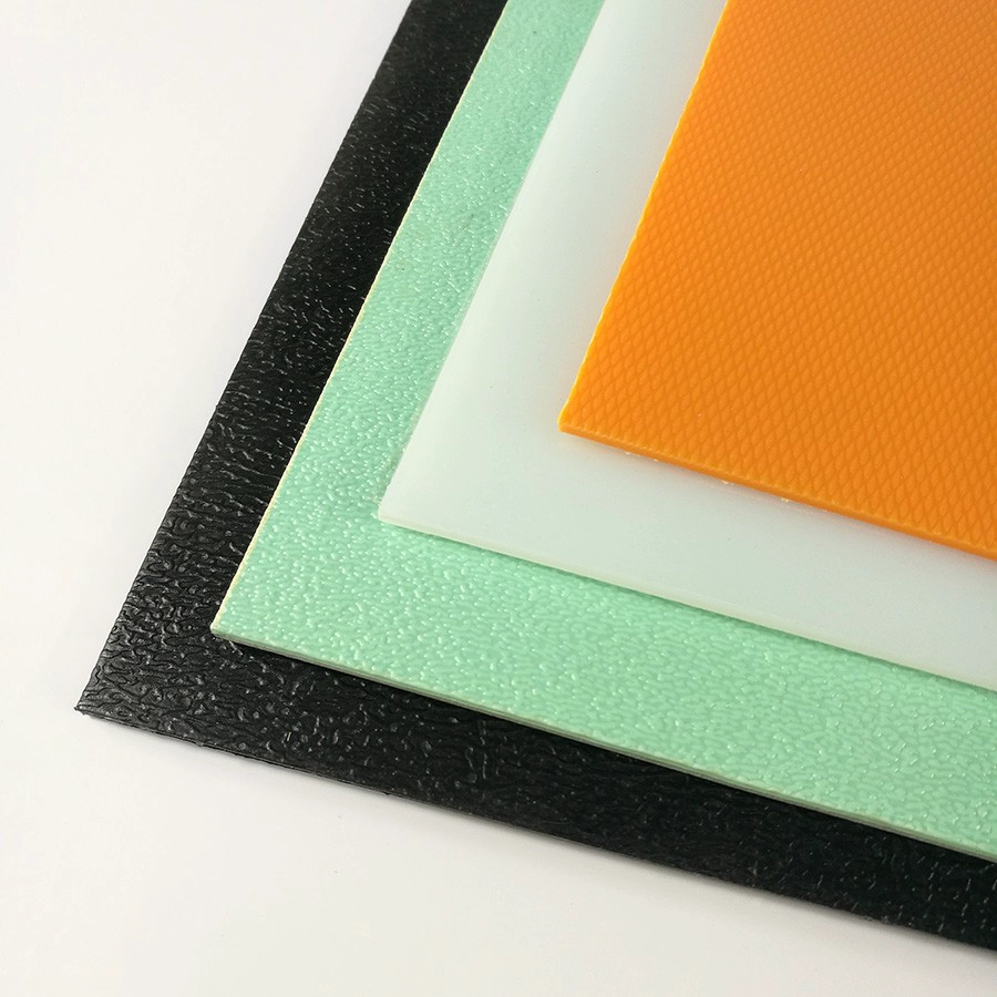 Plaque en plastique HDPE de polyéthylène à haute densité colorée mince de 1mm 2mm 3mm