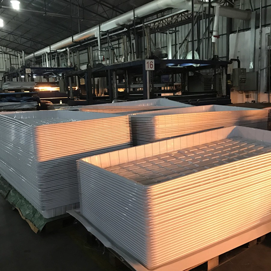 Fabricante hidropónico plástico de la bandeja de la inundación de 3x6 4x6 4x8 ABS PS
