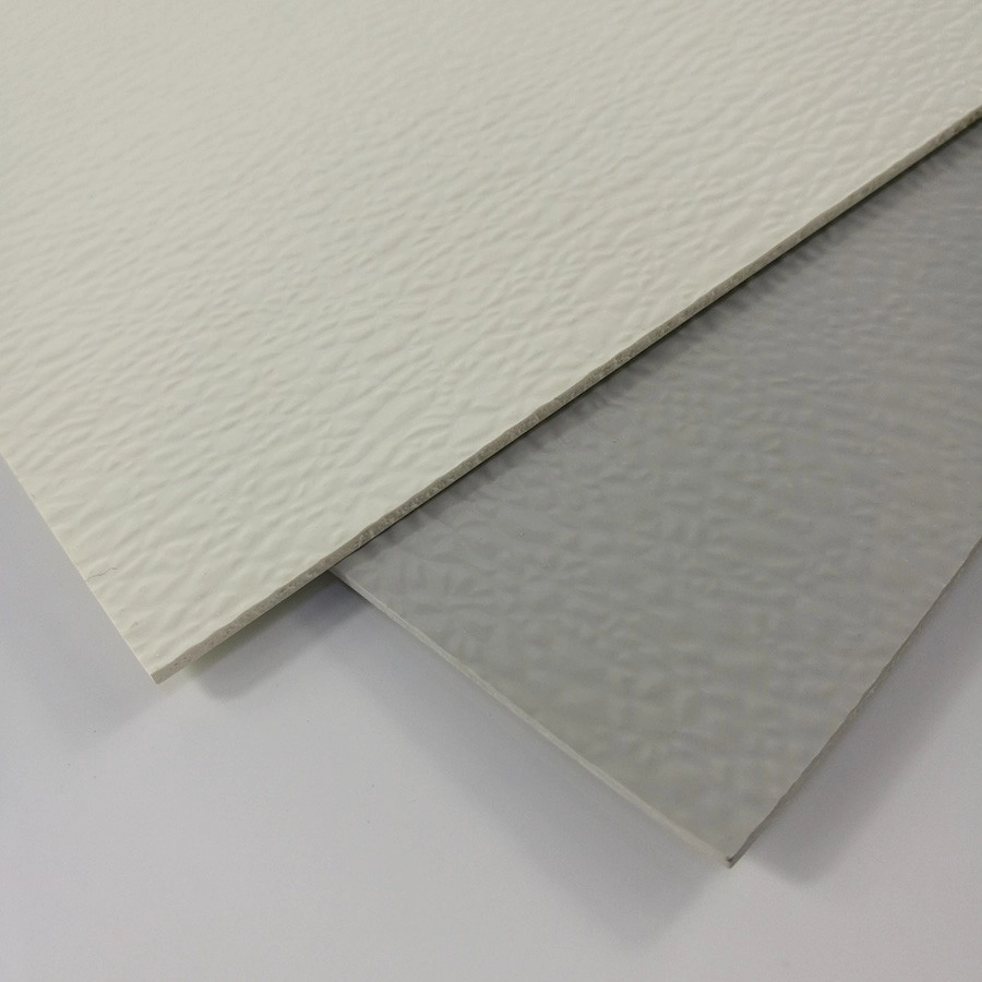 Feuille de galet de FRP en plastique renforcé par fibre de verre cotonnée par gel coloré par couleur