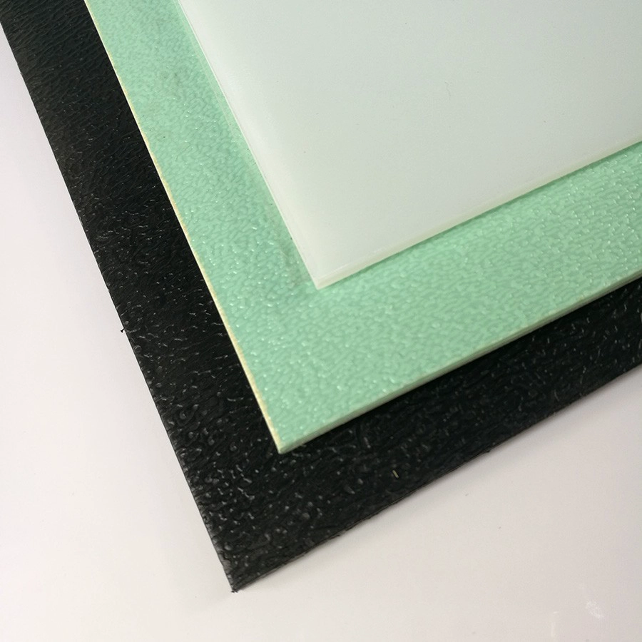 Hojas de polietileno de plástico de baja densidad con textura de colores suaves y suaves de LDPE