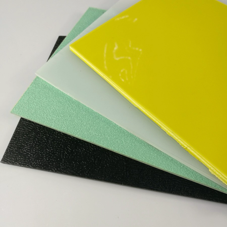 Hojas de polietileno de plástico de baja densidad con textura de colores suaves y suaves de LDPE