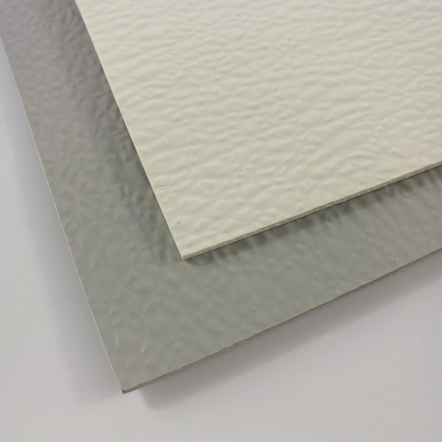 Flache und geprägte glatte weiße Fiberglas FRP Badezimmer-Wände