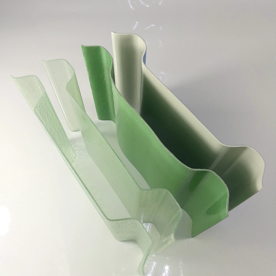 Gel Coated Transparent Fiberglass Reinforced Plastic FRP Roofing Sheet
