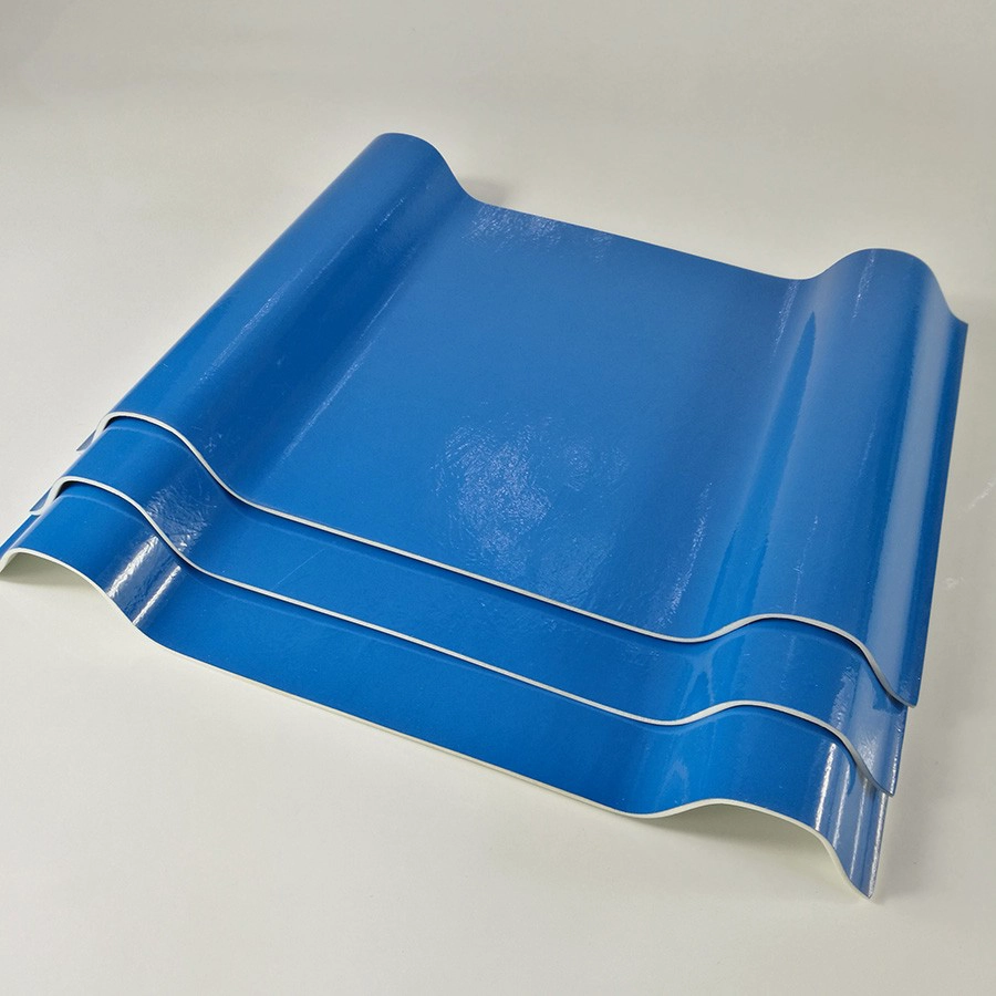 Gel Coated Transparent Fiberglass Reinforced Plastic FRP Roofing Sheet