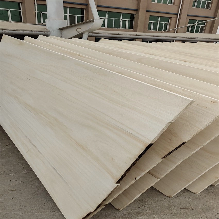 China China paulownia edge glued panels for coffins making with bleached color factory manufacturer