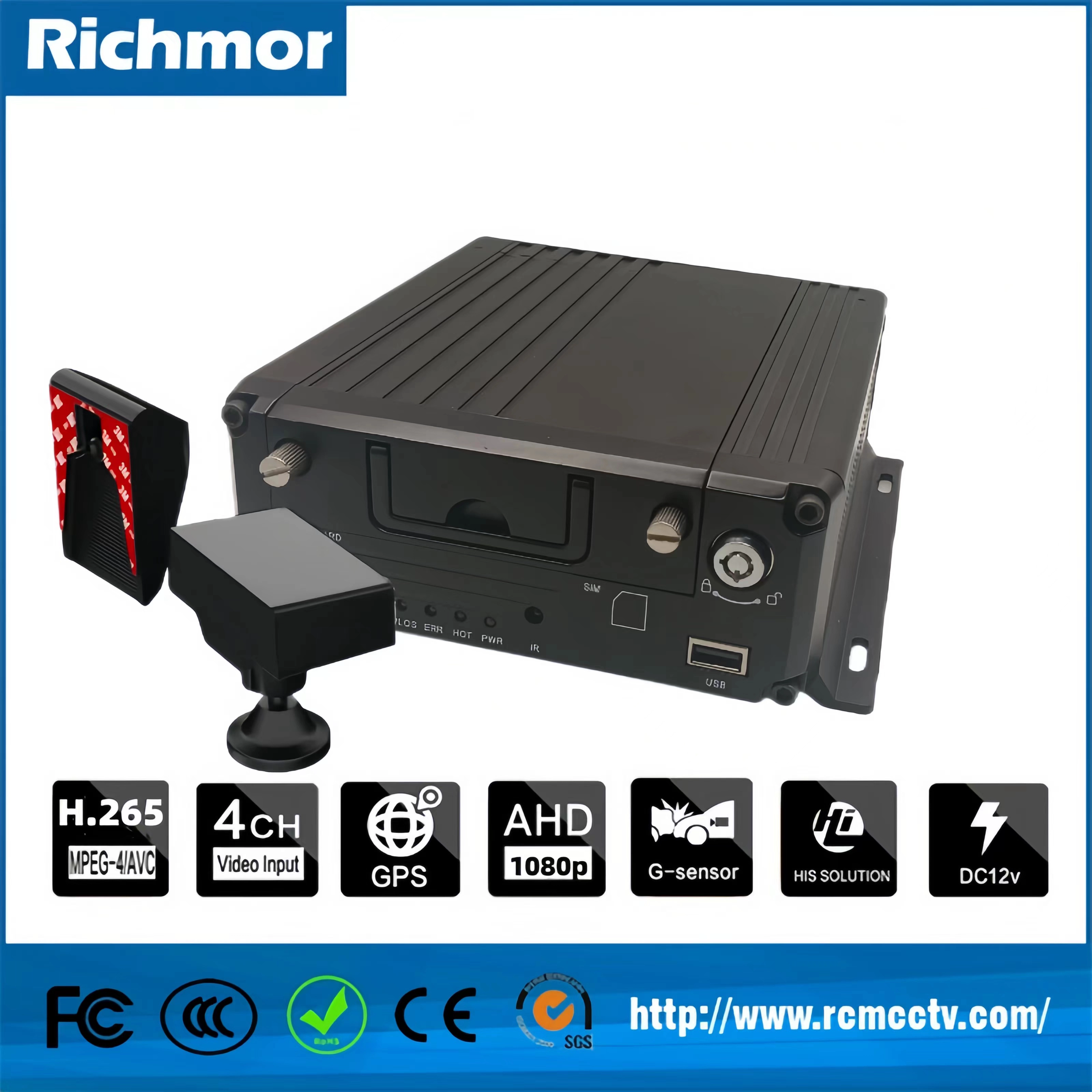 porcelana new arrival products 8204 8208 4G AI MDVR ADAS DSM BSD function optional H.264/H.265 720P/1080P video recorder fabricante