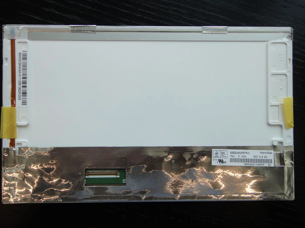 10.1" HannStar WLED backlight notebook computer TFT LCD HSD101PFW1-A00 1024×576 cd/m2 200 C/R 500:1