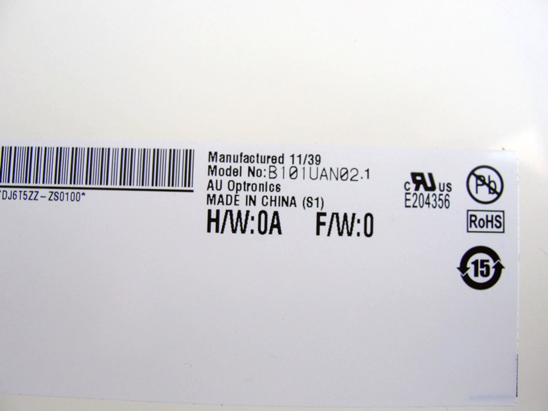 10.1 Inch 1920*1200 Glossy 50 PINS LVDS B101UAN02.1 Laptop Screen