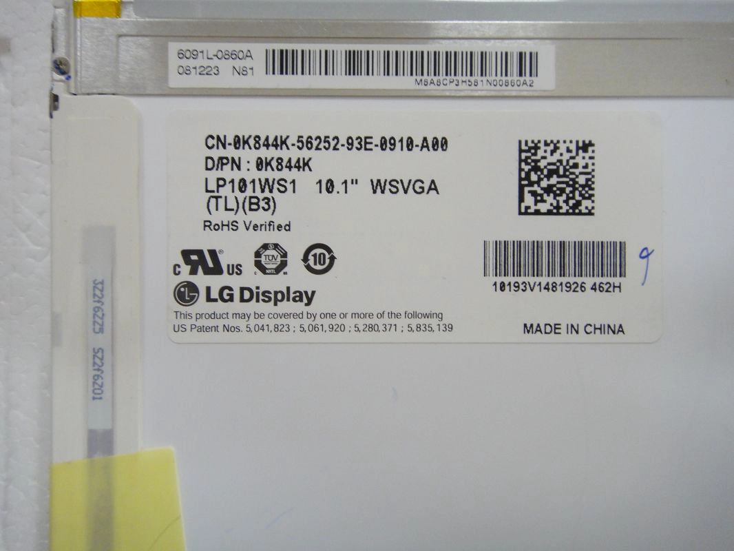 10.1" LG Display WLED backlight notebook pc LED display LP101WS1-TLB3 1024×576 cd/m2 200 C/R 300:1