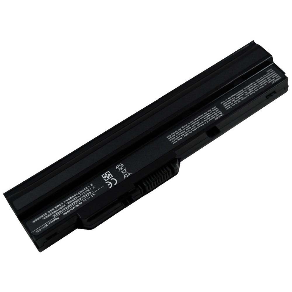 11.1V 6600mah laptop battery for MSI U100 U90 U210-006US TX2-RTL8187SE BTY-S11 BTY-S12