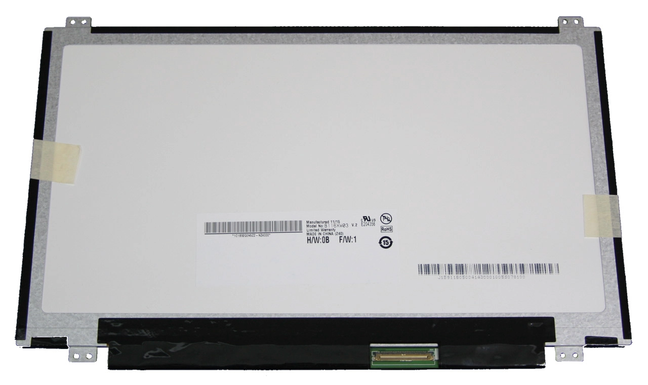 11.6" AUO WLED backlight notebook pc LED screen B116XW03 V2 1366×768 cd/m2 200 C/R 500:1