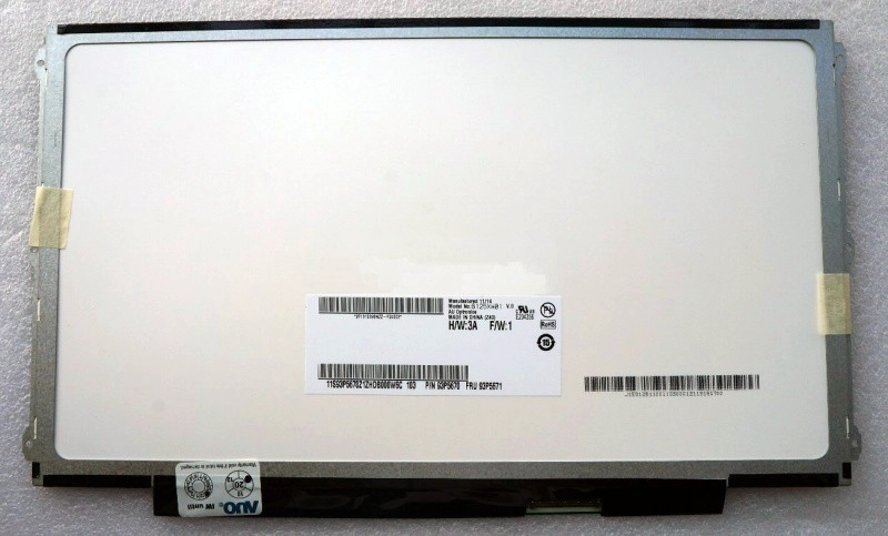 12.5" AUO WLED backlight notebook pc LED panel B125XW01 V0 1366×768 cd/m2 200 C/R 400:1