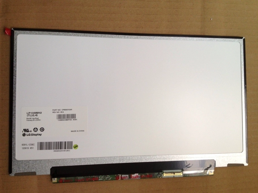 13.3 pulgadas 1366 * 768 Slim Grueso 40PINS LVDS LP133WH2-TLL4 Pantalla portátil