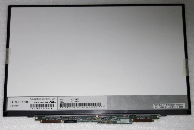 13.3 inç 1440 * 900 Toshiba Mat Slim 40 Pin LVDS LTD133EQ1B Laptop Ekranı