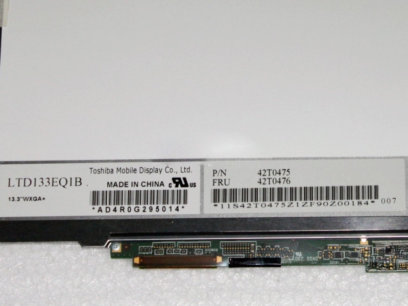 13.3 inç 1440 * 900 Toshiba Mat Slim 40 Pin LVDS LTD133EQ1B Laptop Ekranı