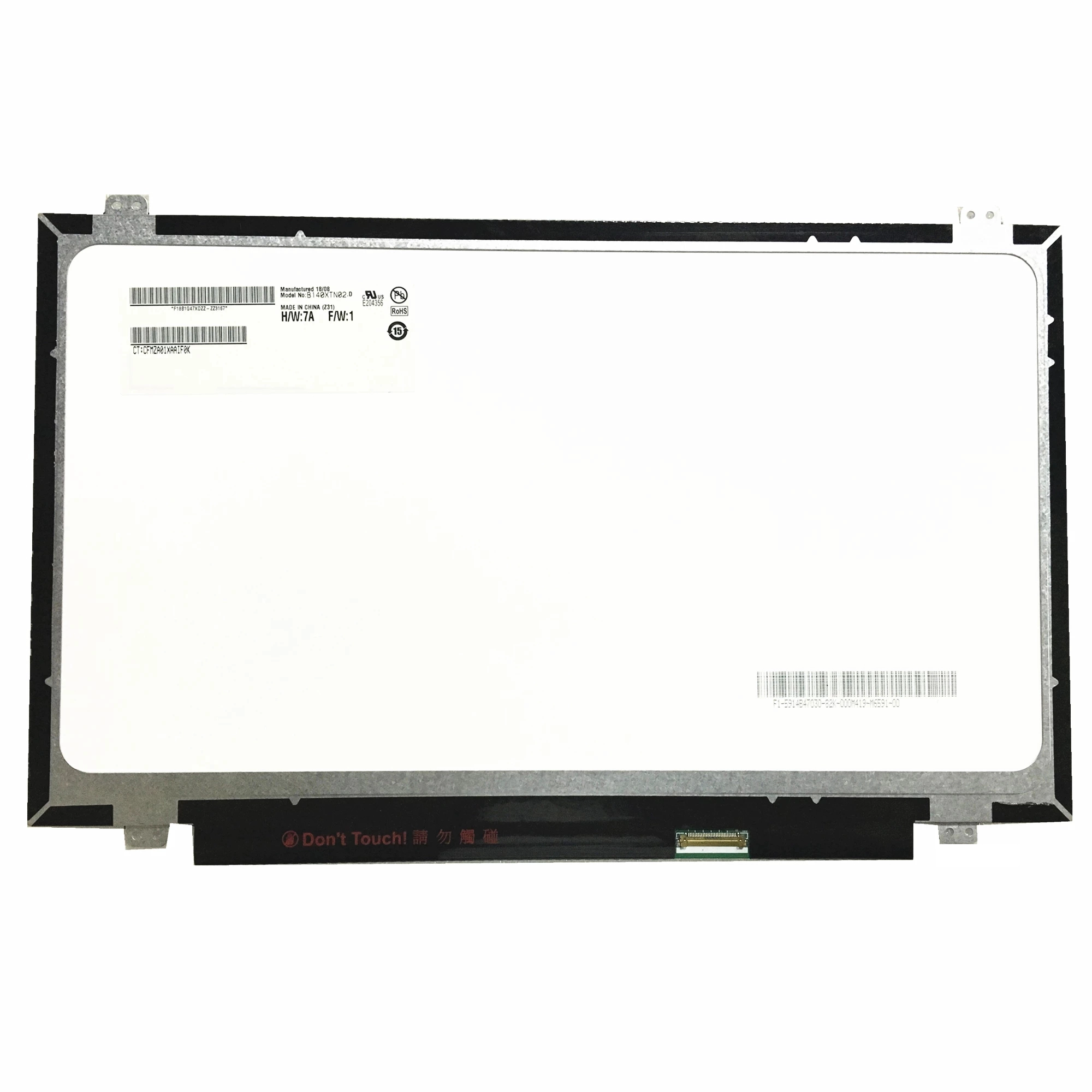 14.0" 1366*768 glare 30PIN EDP B140XTN02.D Laptop Screen