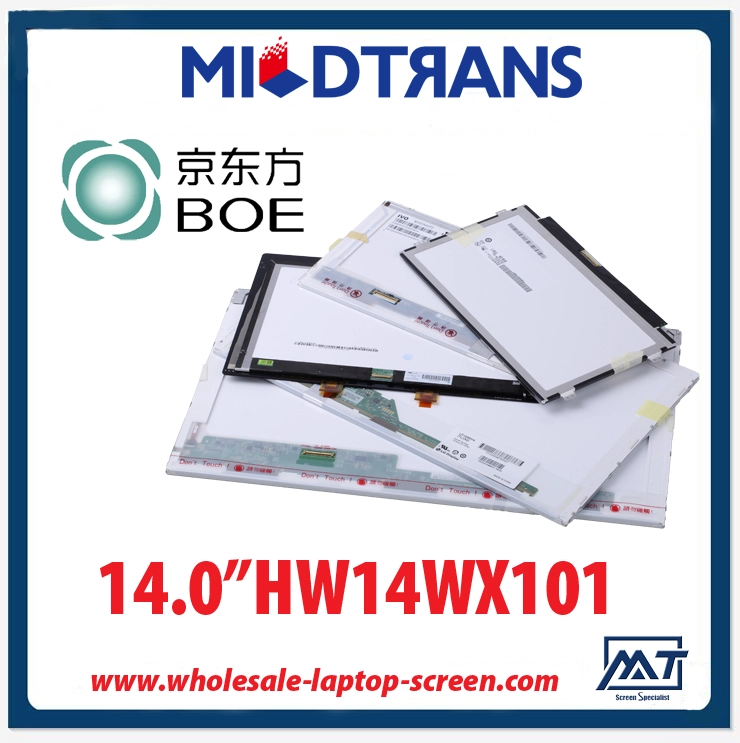 14.0" BOE WLED backlight notebook personal computer LED panel HW14WX101 1366×768