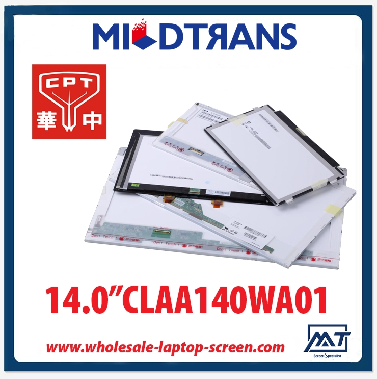 14.0" CPT CCFL backlight notebook TFT LCD CLAA140WA01 1280×768 cd/m2 185 C/R 350:1