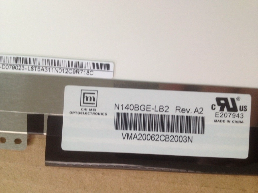14.0 inç 1366 * 768 cmo parlak ince 40 pin lvds n140bge-lb2 dizüstü ekranı