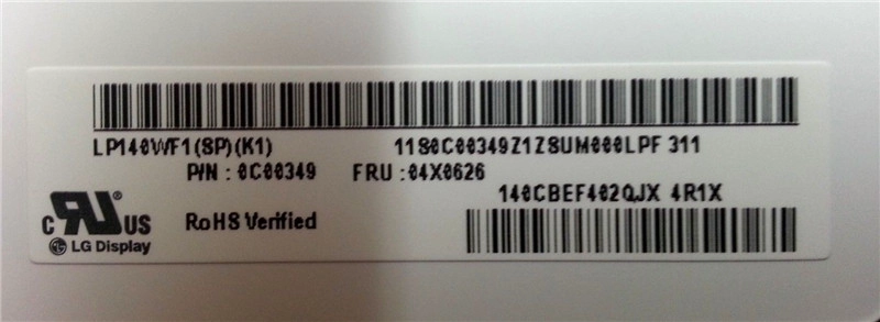 14.0" LG Display WLED backlight laptops TFT LCD LP140WF1-SPK1 1920×1080 cd/m2 300 C/R 700:1