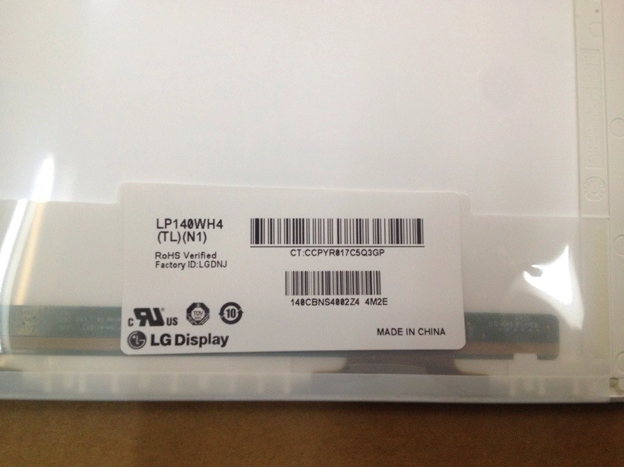 1 : 14.0 "LG 디스플레이 WLED 백라이트 노트북 퍼스널 컴퓨터 (500) 디스플레이 LP140WH4-TLN1 1366 × 768 CD / m2 200 C / R을 LED