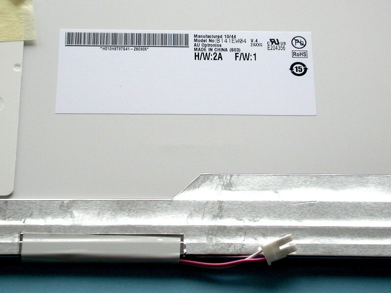 14.1" AUO CCFL backlight notebook personal computer LCD panel B141EW04 V4 1280×800 cd/m2 200 C/R 500:1