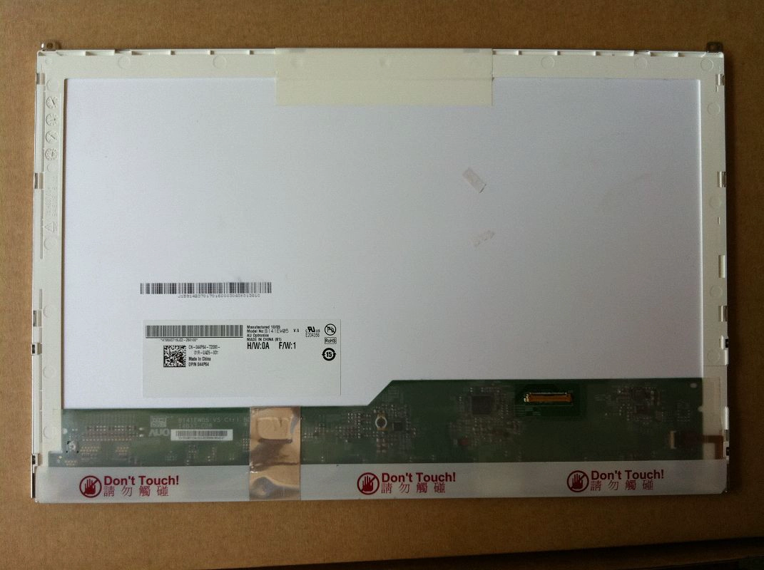 14.1" AUO WLED backlight notebook computer LED screen B141EW05 V5 1280×800 cd/m2 220 C/R 500:1
