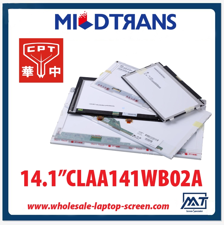 14.1" CPT CCFL backlight notebook computer LCD panel CLAA141WB02A 1280×800 cd/m2 200 C/R 500:1