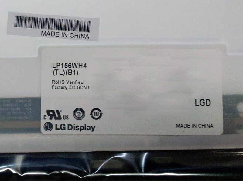 15.6 "LG Display WLED notebook retroilluminazione a LED schermo LP156WH4-TLB1 1366 × 768 cd / m2 220 C / R 400: 1