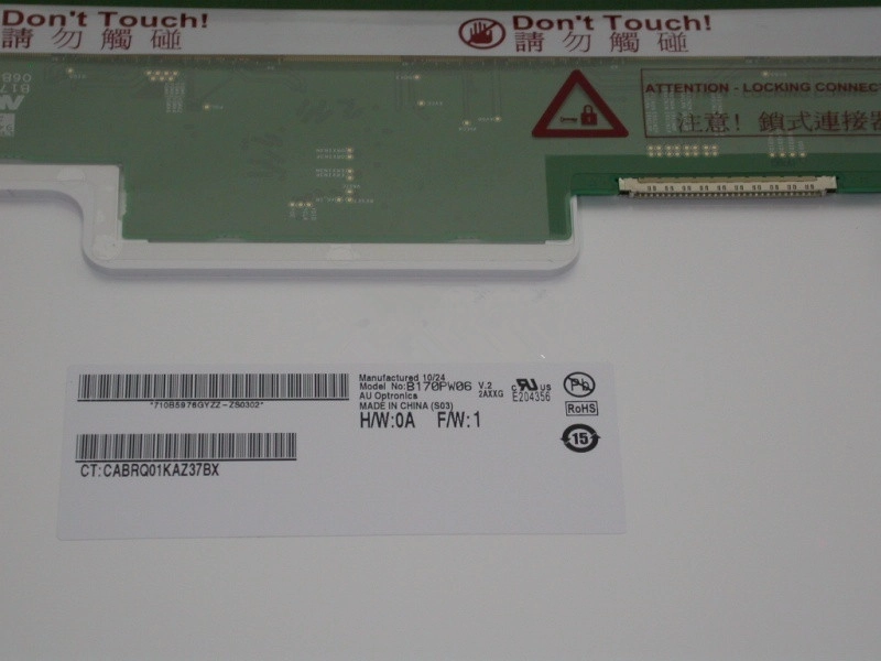 17.0 Inch 1440*900 Glossy Thick 30Pins LVDS B170PW06 V2 Laptop Screen